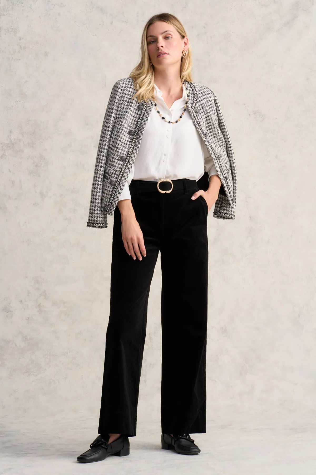 WIDE LEG CORD PANT