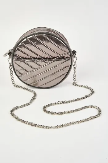 Pewter Circle Bag