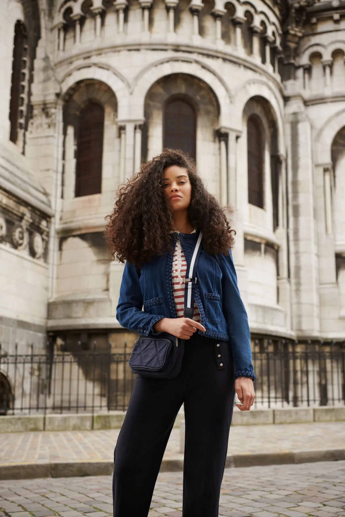 Braid Trim Denim Jacket