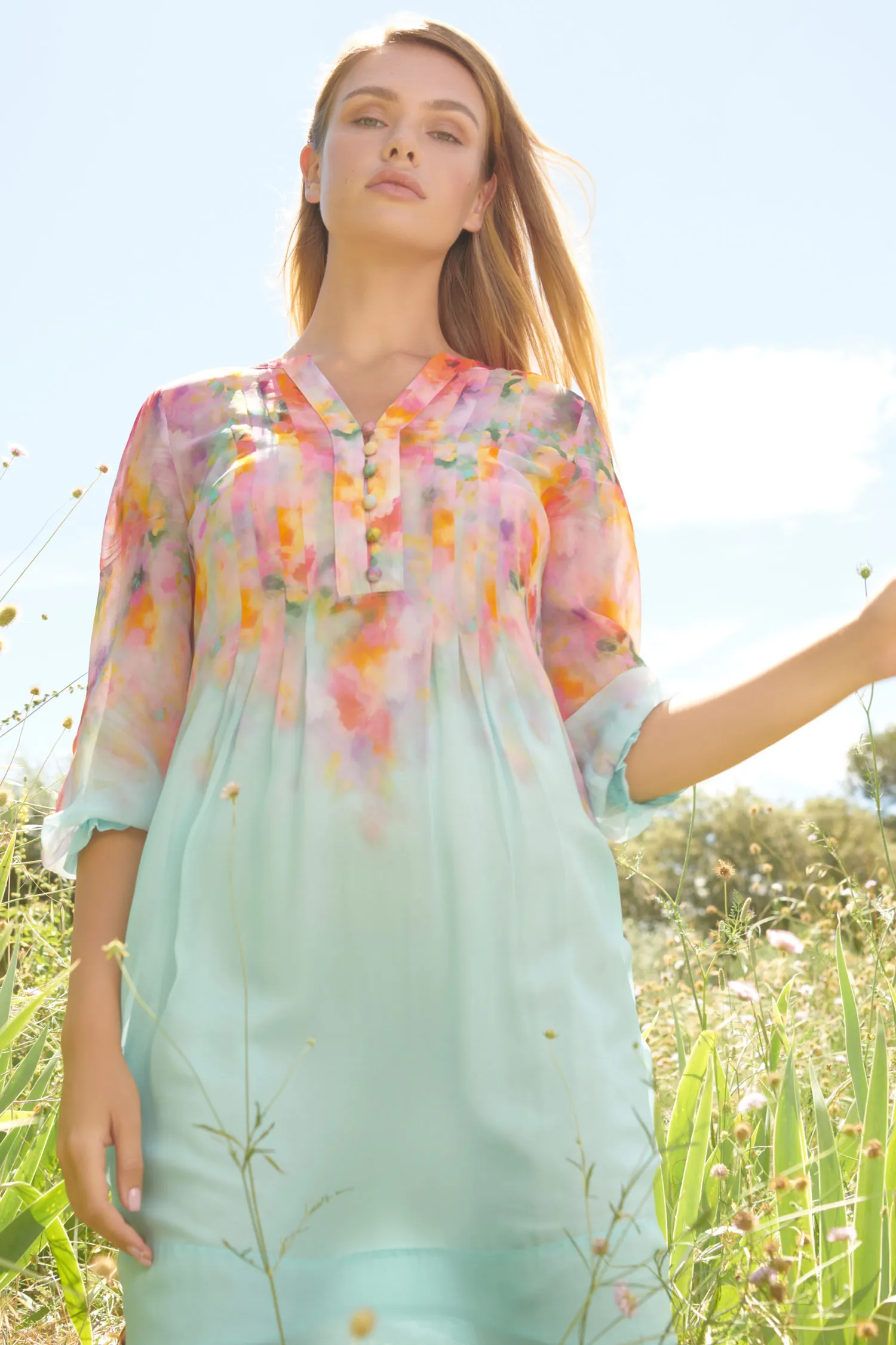 Printed Georgette Dress