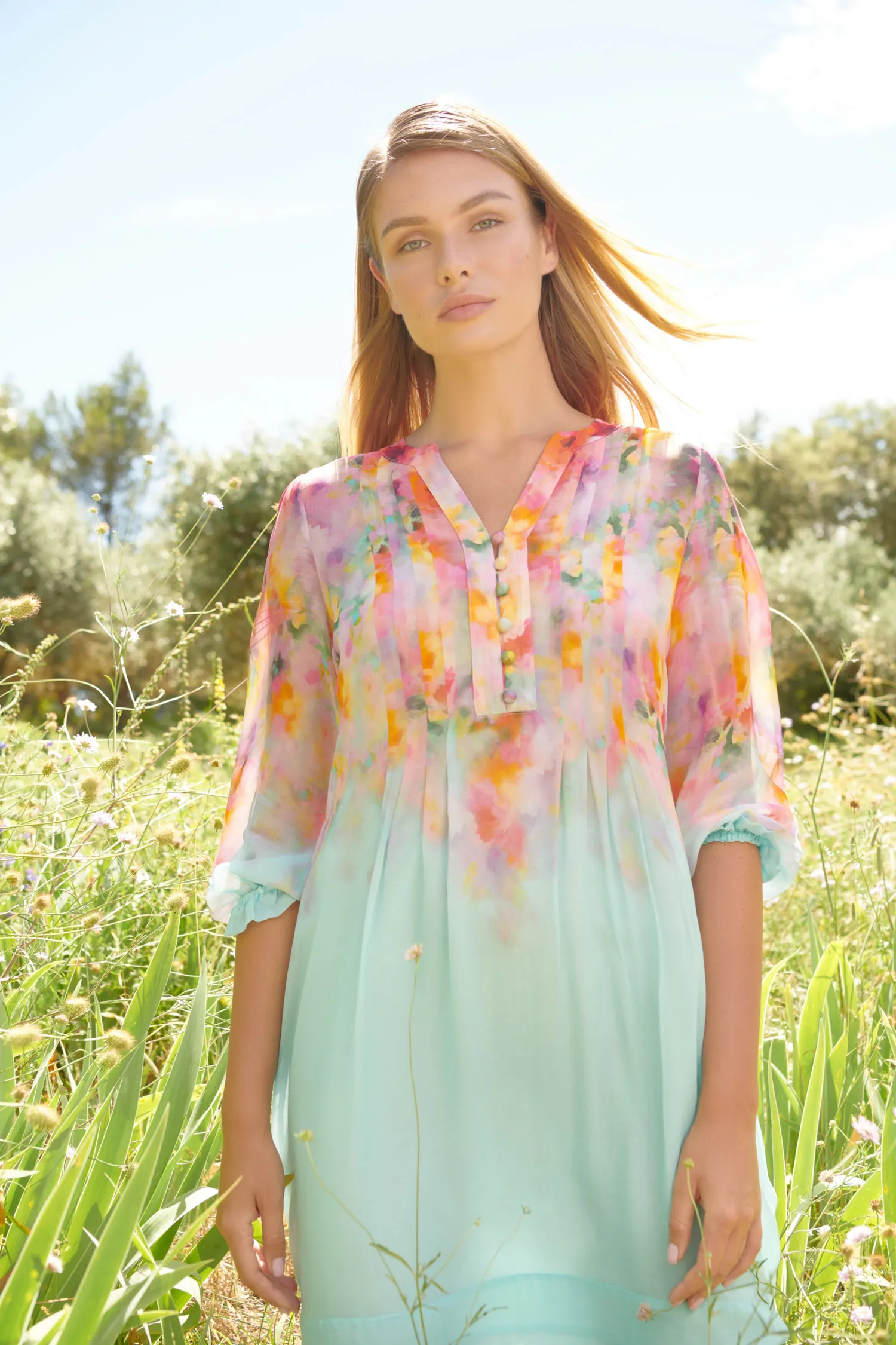 Printed Georgette Dress