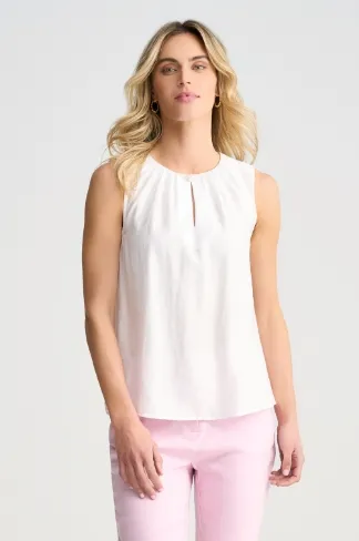 Cotton Silk Blouson Shirt