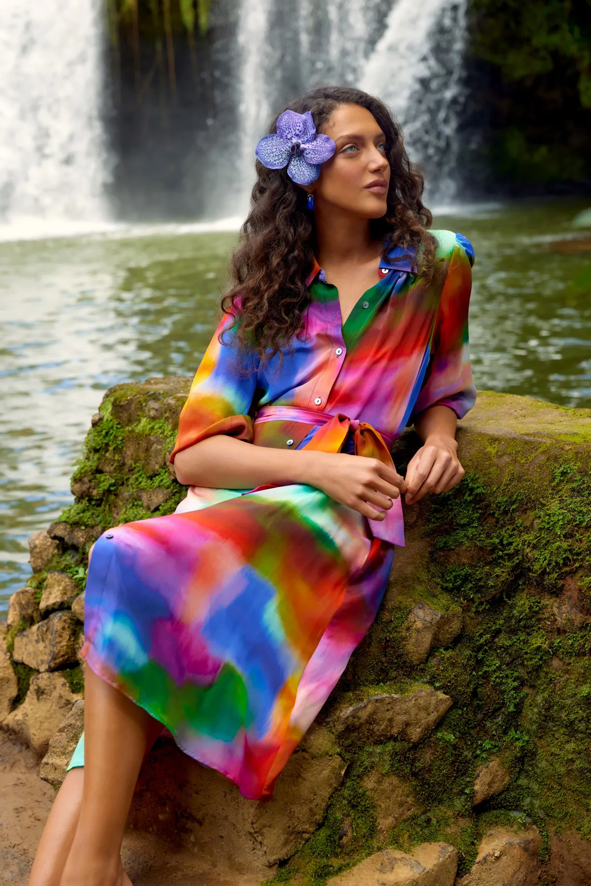 Silk Shirt Dress