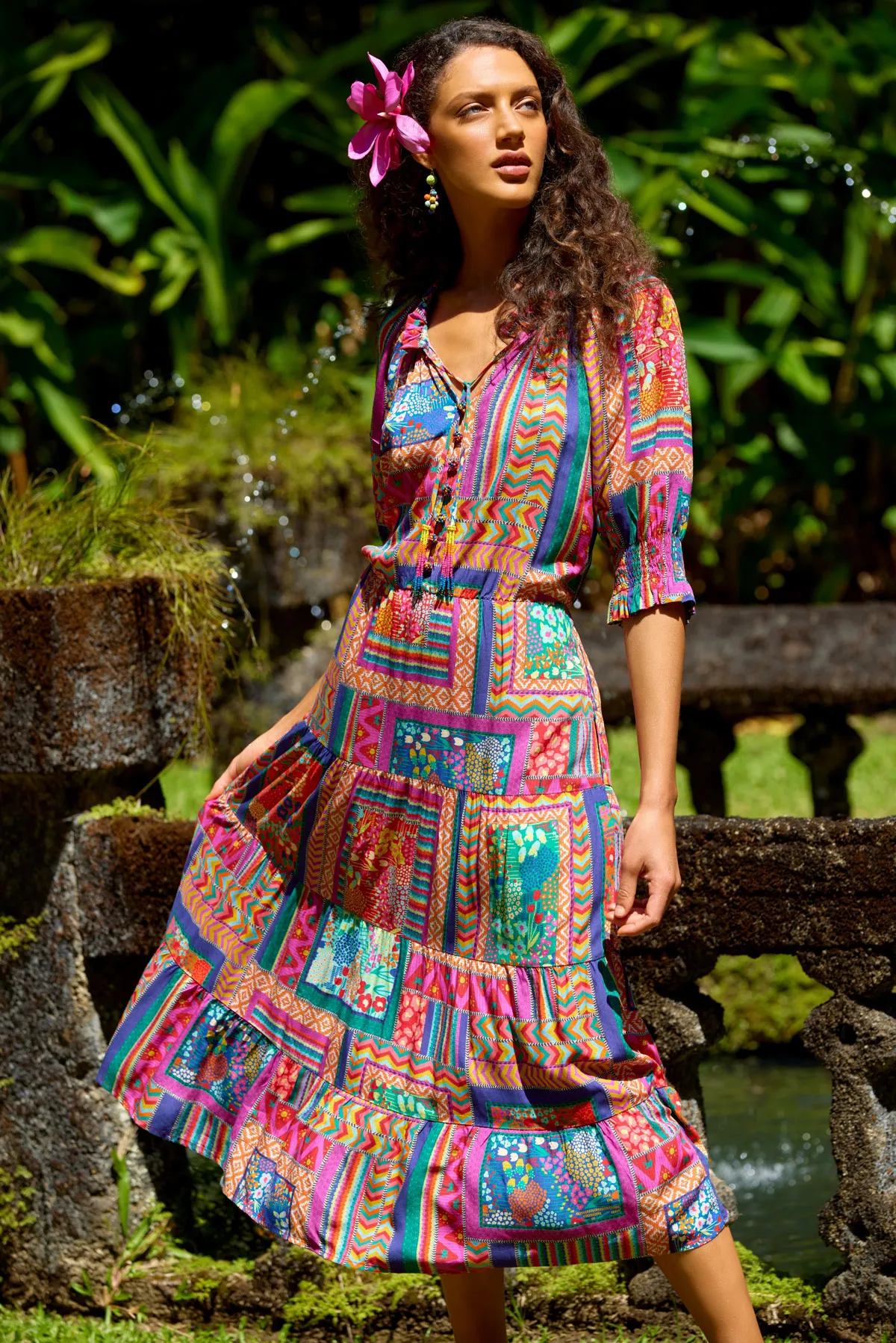 Beaded Tassel Maxi Dress