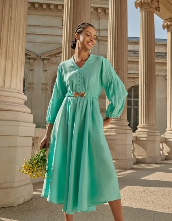 Silk Shirt Dress