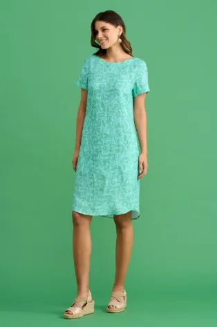 Printed Linen Dress