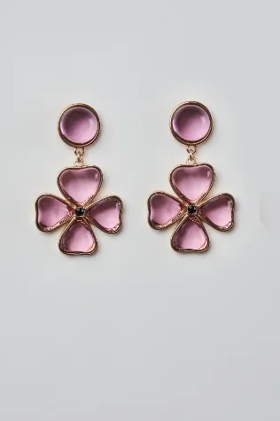 Floral Droplet Earrings