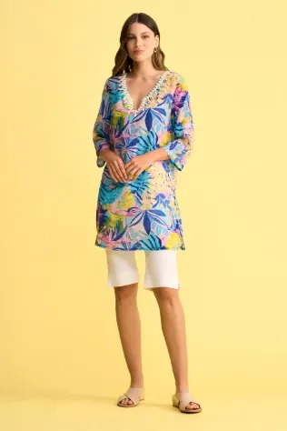 Beaded Silk Kaftan