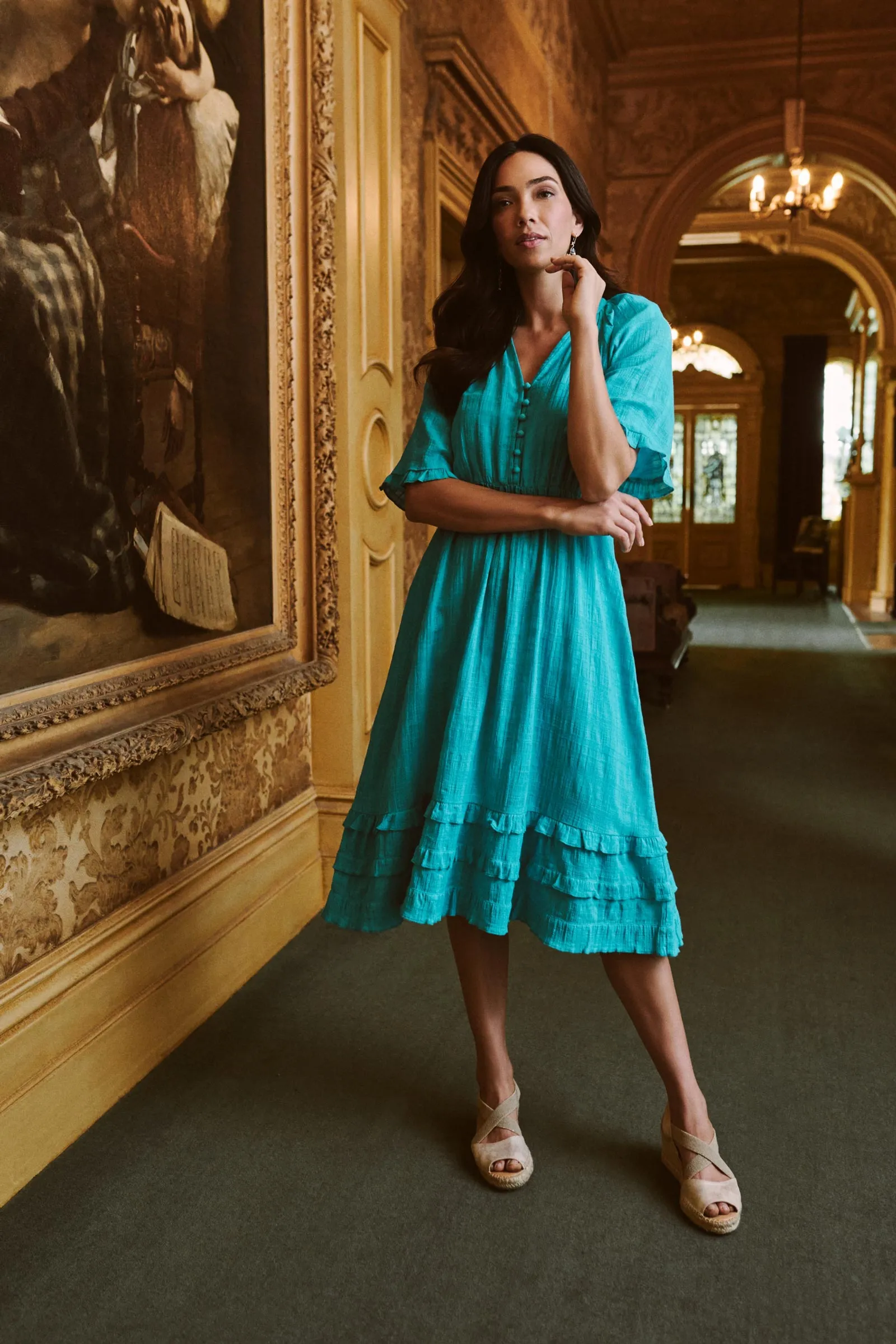 Textured Cotton Dress