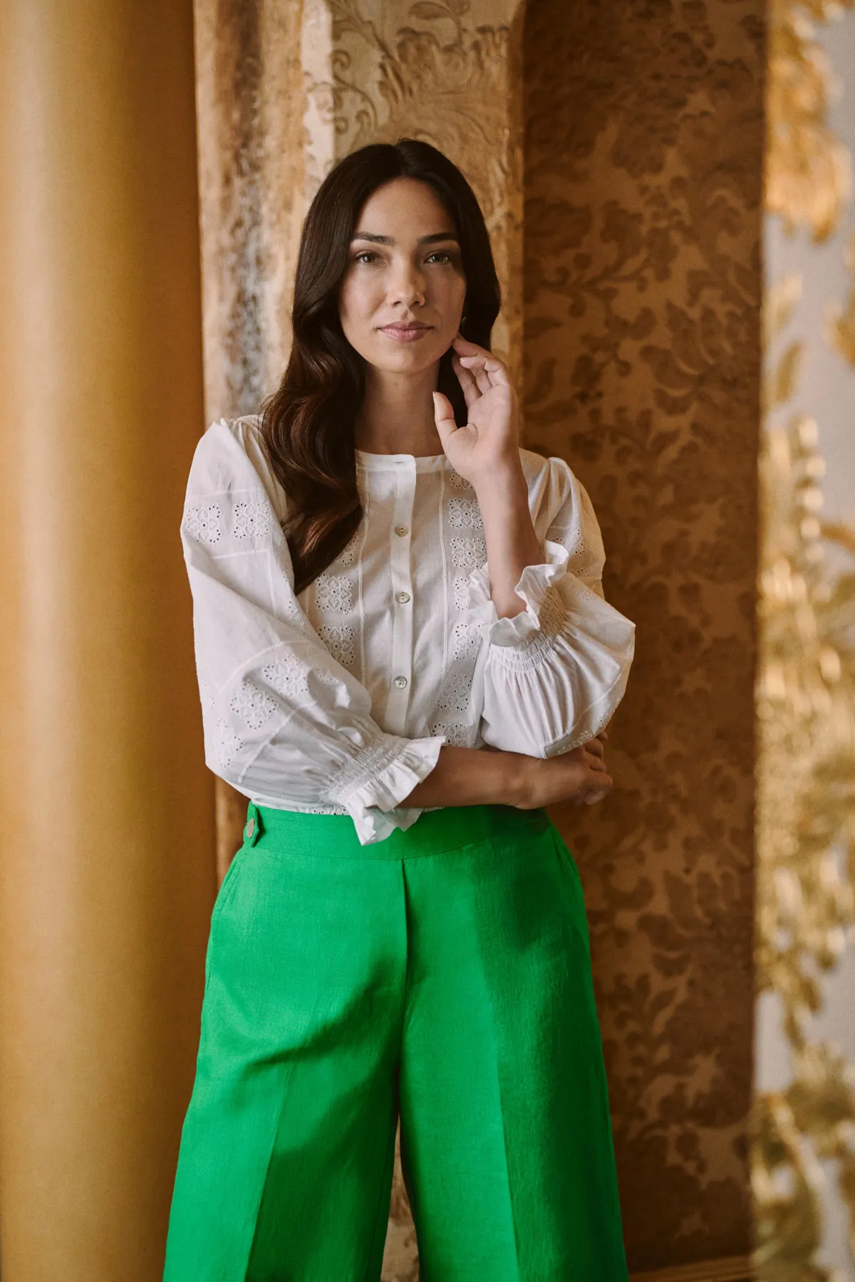 Cotton Embroidered Shirt