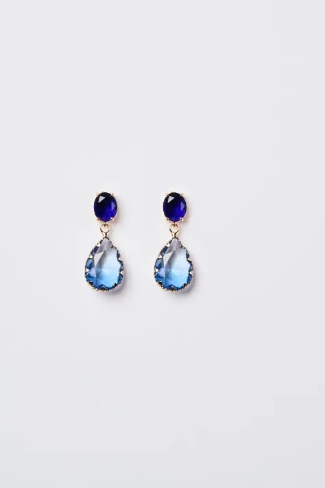 Sapphire Drop Earrings