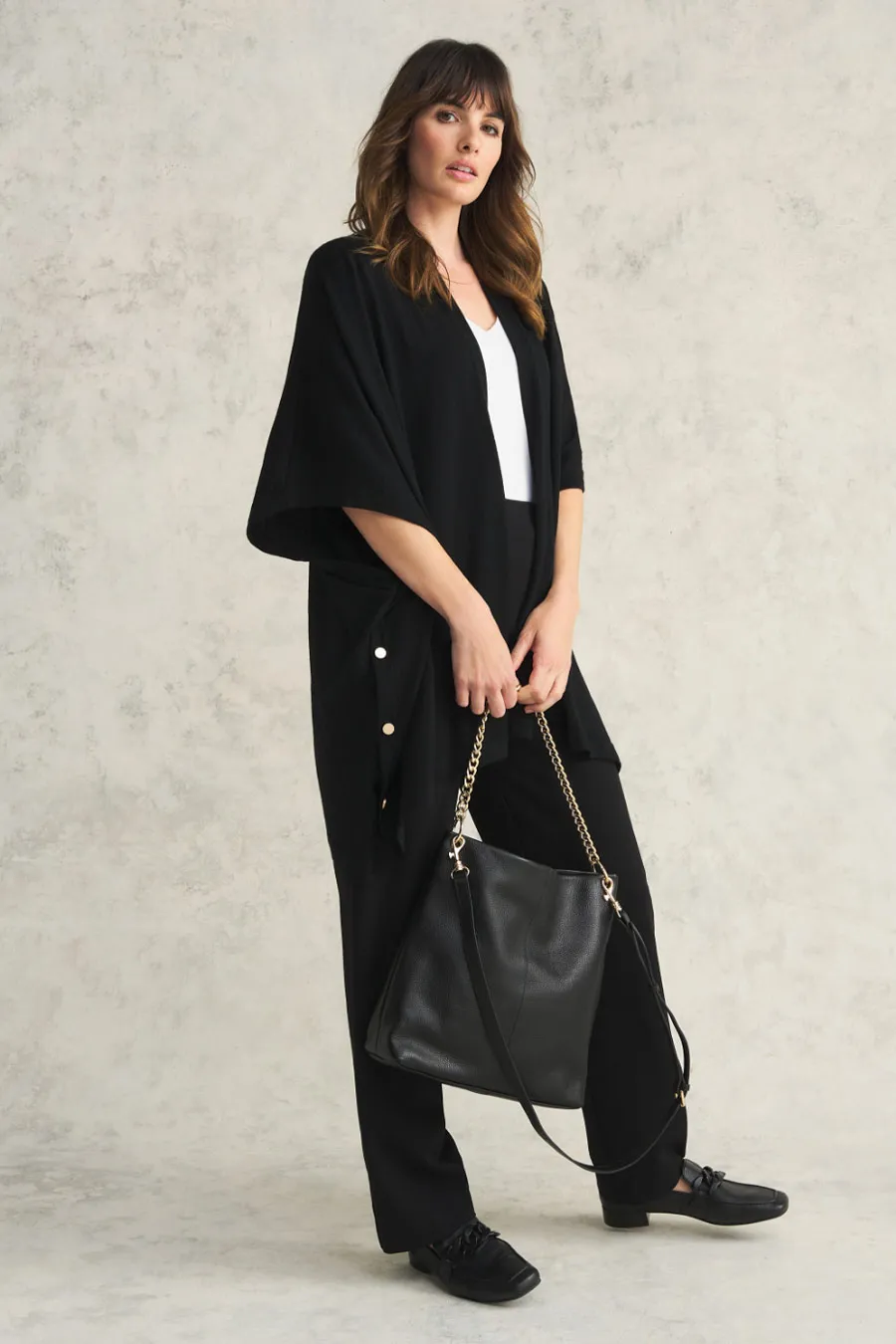 Leather Hobo Chain Bag