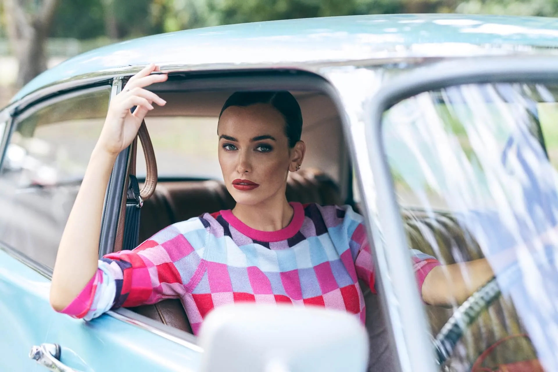 Cotton Check Knit