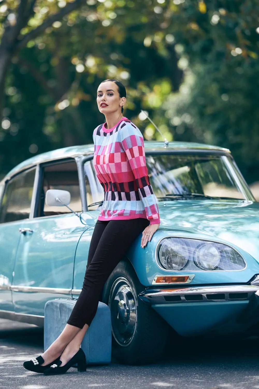 Cotton Check Knit