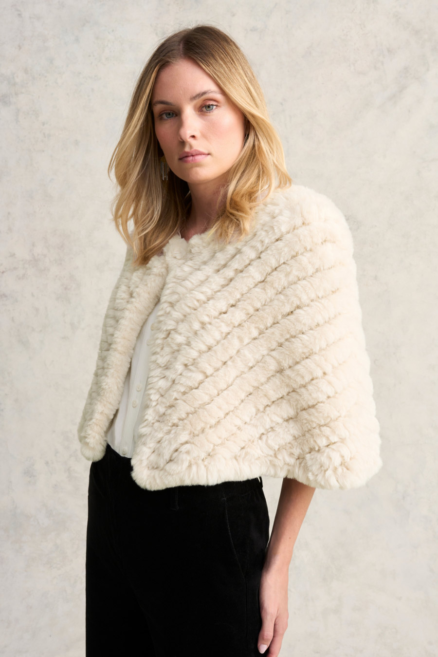 Faux Fur Capelet
