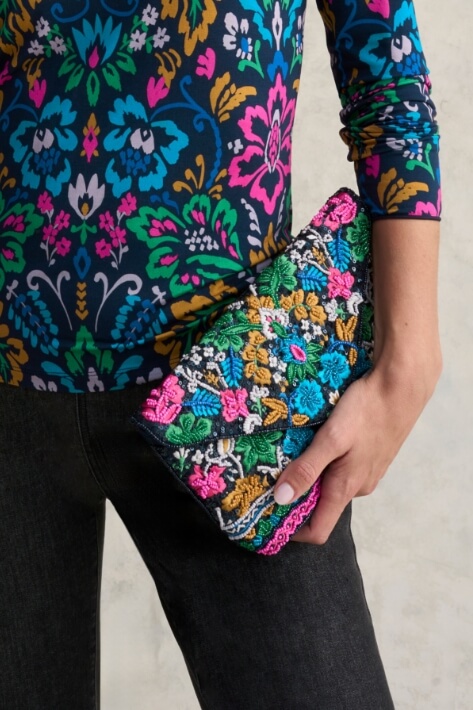 Tapestry Beaded Bag