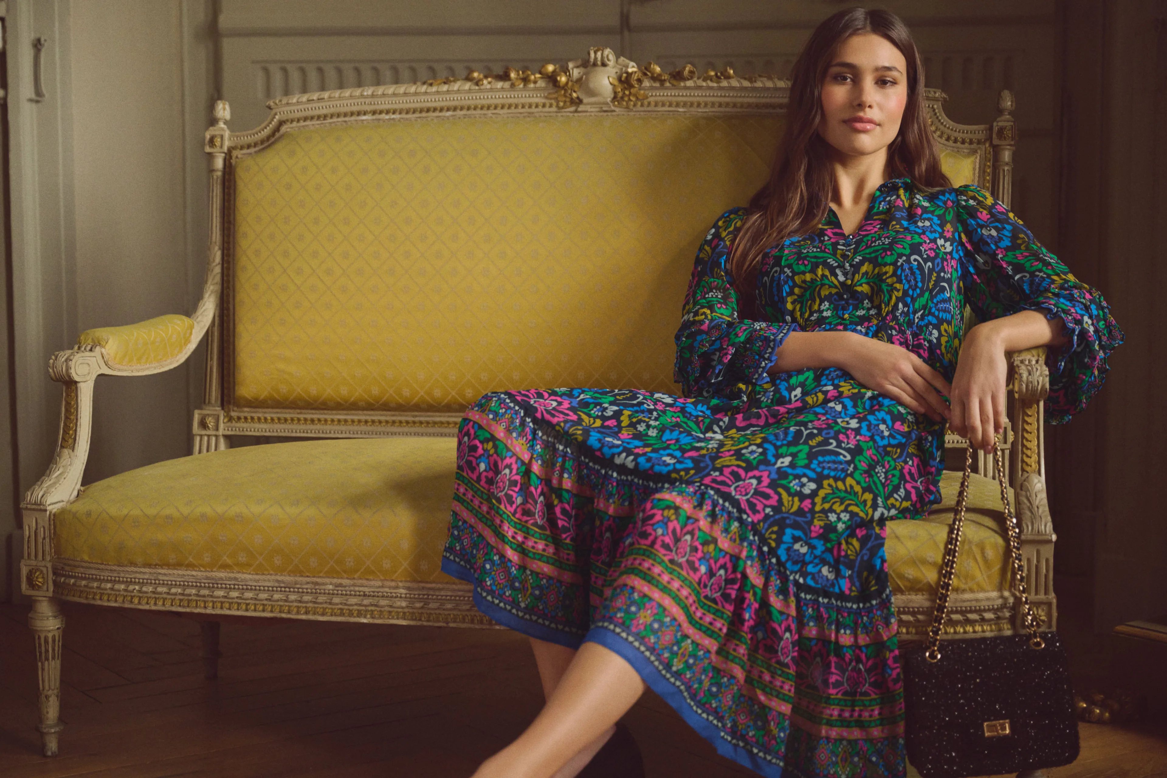 Printed Midi Dress