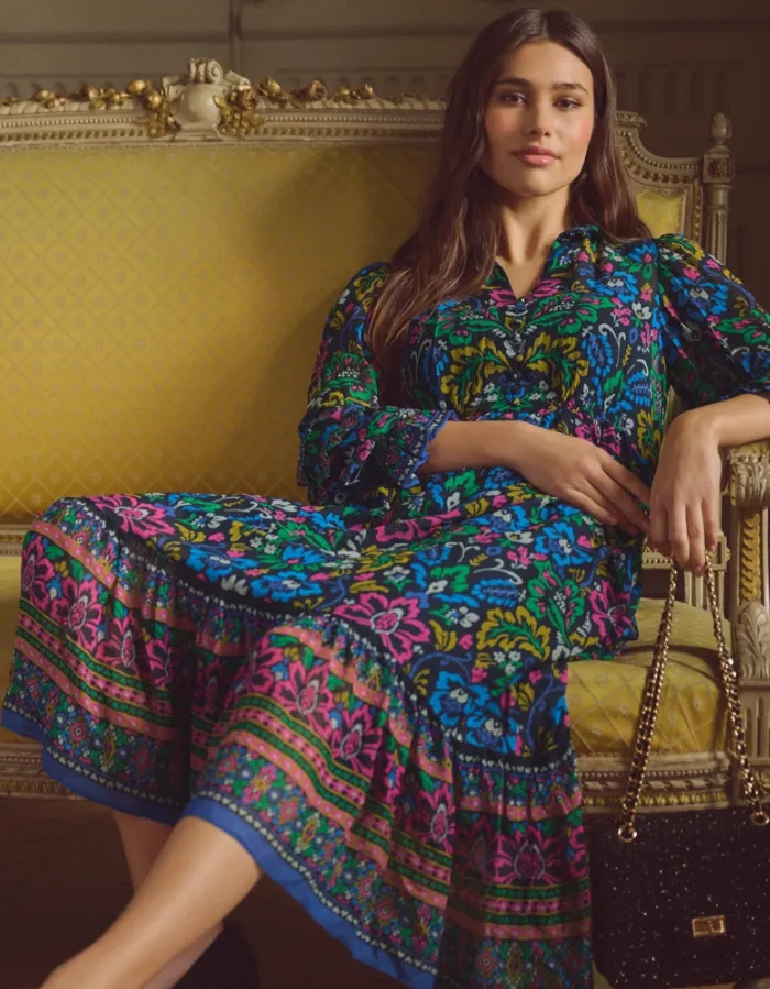 Printed Midi Dress