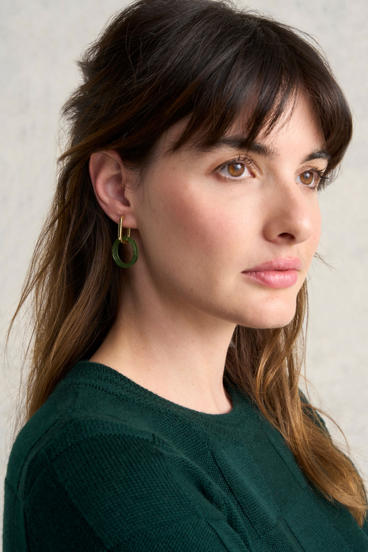 Green Resin Hoops