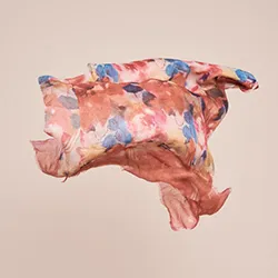 Vintage Effect Multi Floral Scarf